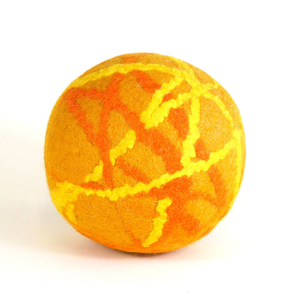 Kleiner Spielball, gelb, 14 cm